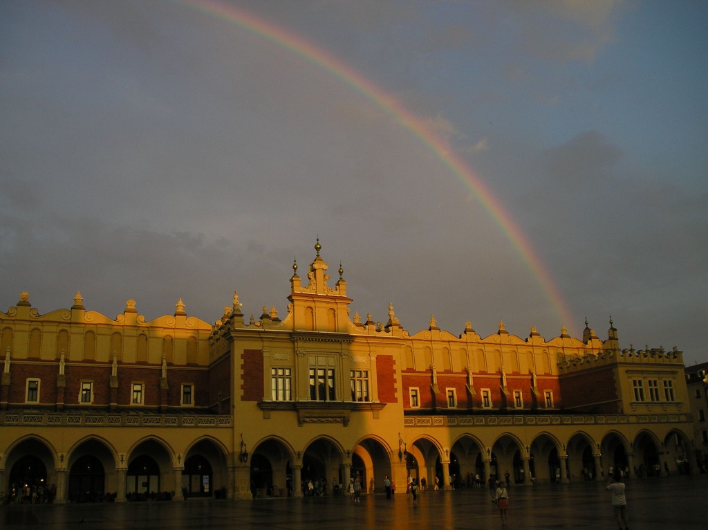 Rainbow over the Cloth Hall in Warszawa Rainbow over the Cloth Hall in Warszawa
