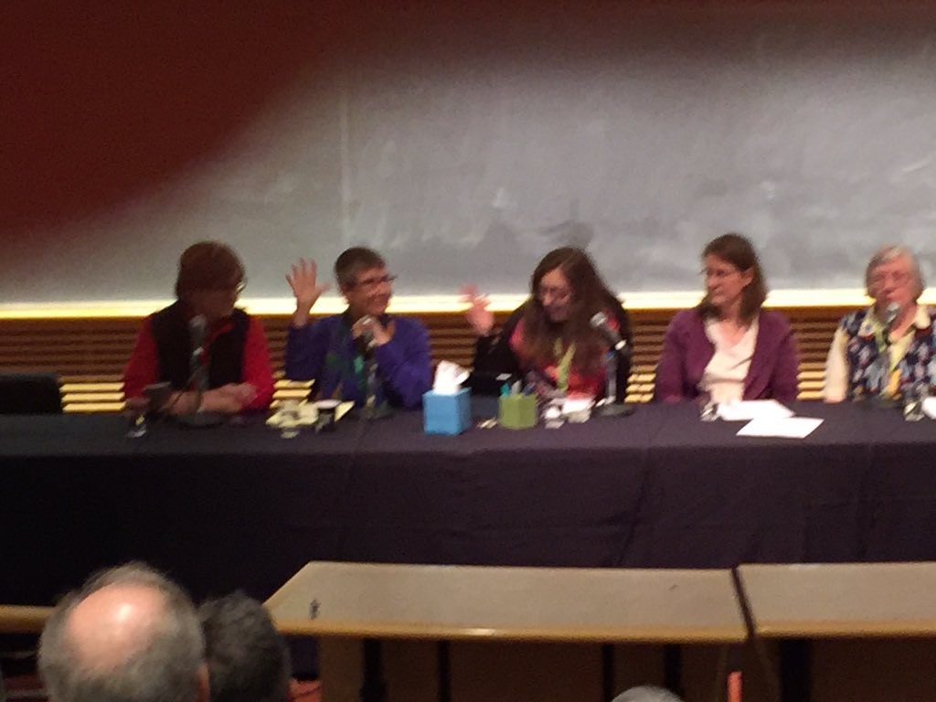 Award Panel: (l-r) Jeanne Gomoll, Pat Murphy, Joan Haran, Heather Whipple, Margaret McBride.